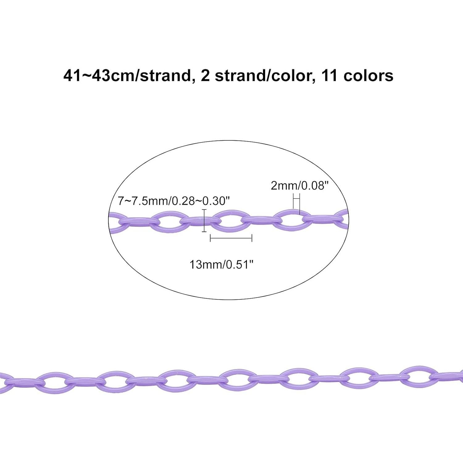 Cadenas de Joyería de Plástico PH PandaHall 38.1 cm 11 Colores
