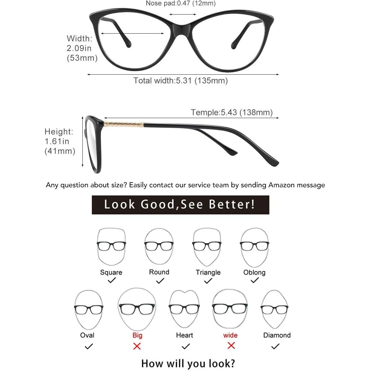 Gafas Bloqueadoras Luz Azul MEETSUN Montura Negra Lente Claro