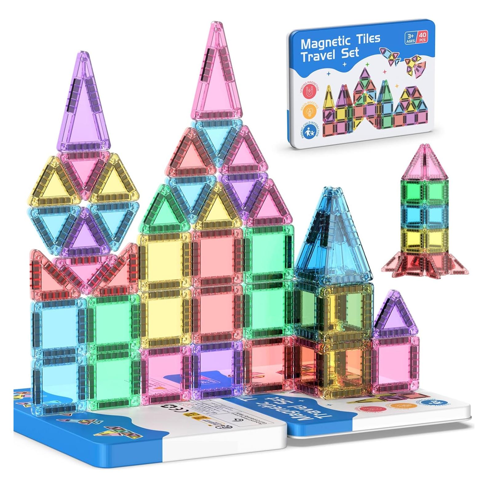 Juego de 40 Azulejos Magnéticos Zupooko para Niños