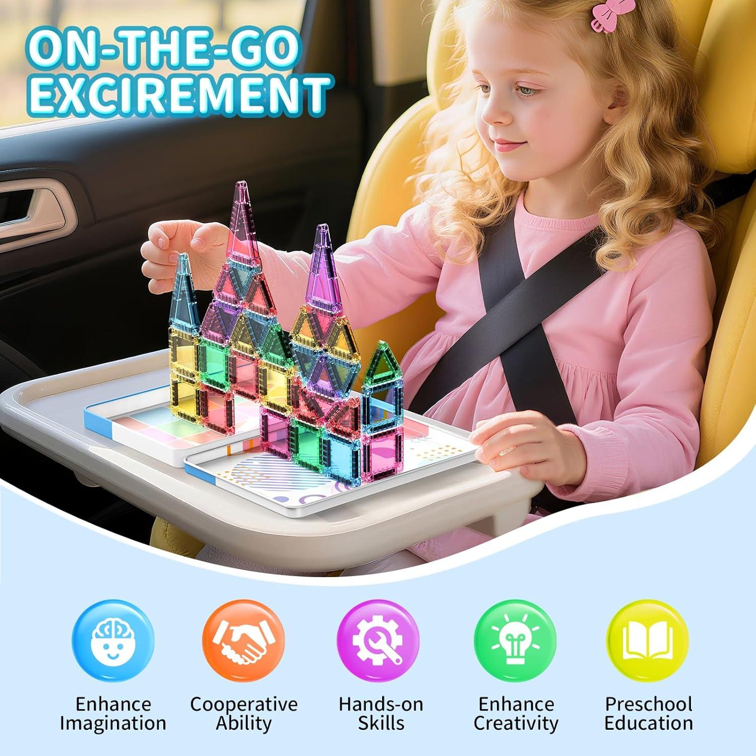 Juego de 40 Azulejos Magnéticos Zupooko para Niños