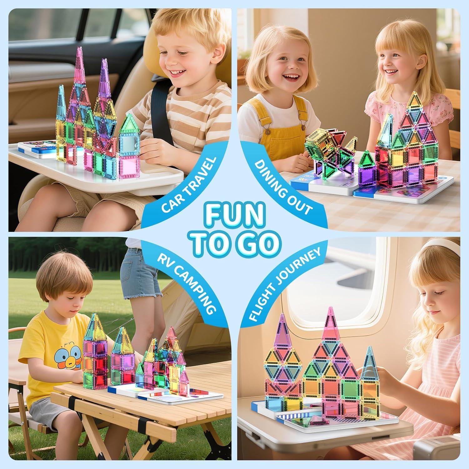 Juego de 40 Azulejos Magnéticos Zupooko para Niños