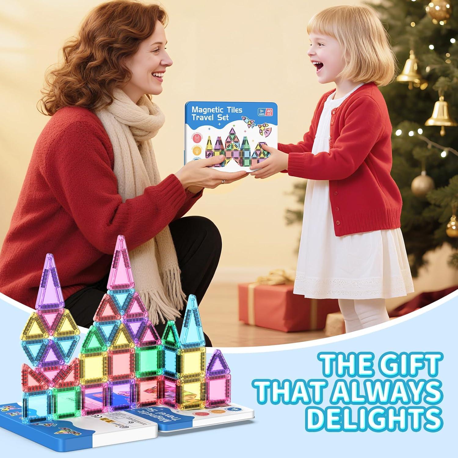 Juego de 40 Azulejos Magnéticos Zupooko para Niños