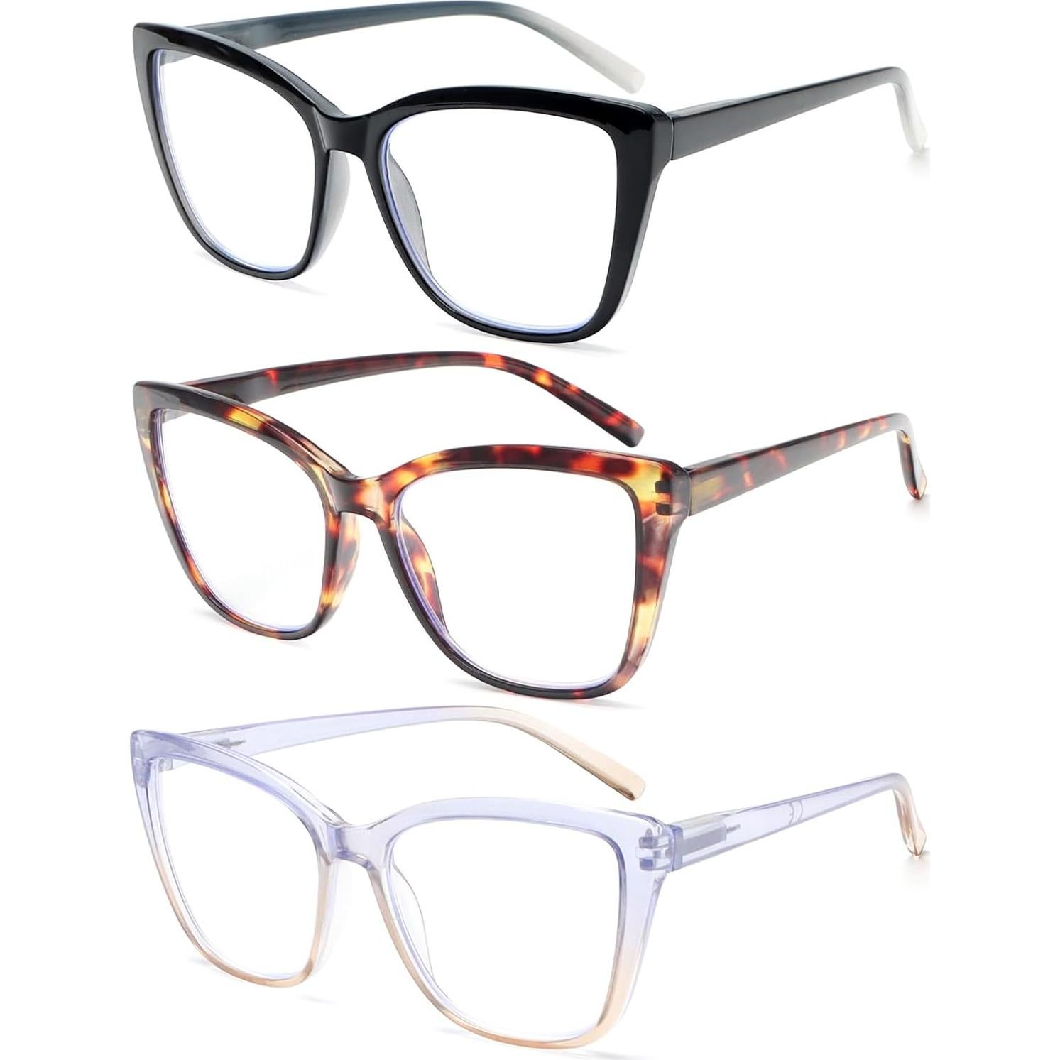 Gafas de lectura DXYXYO 3 pares con bloqueo luz azul