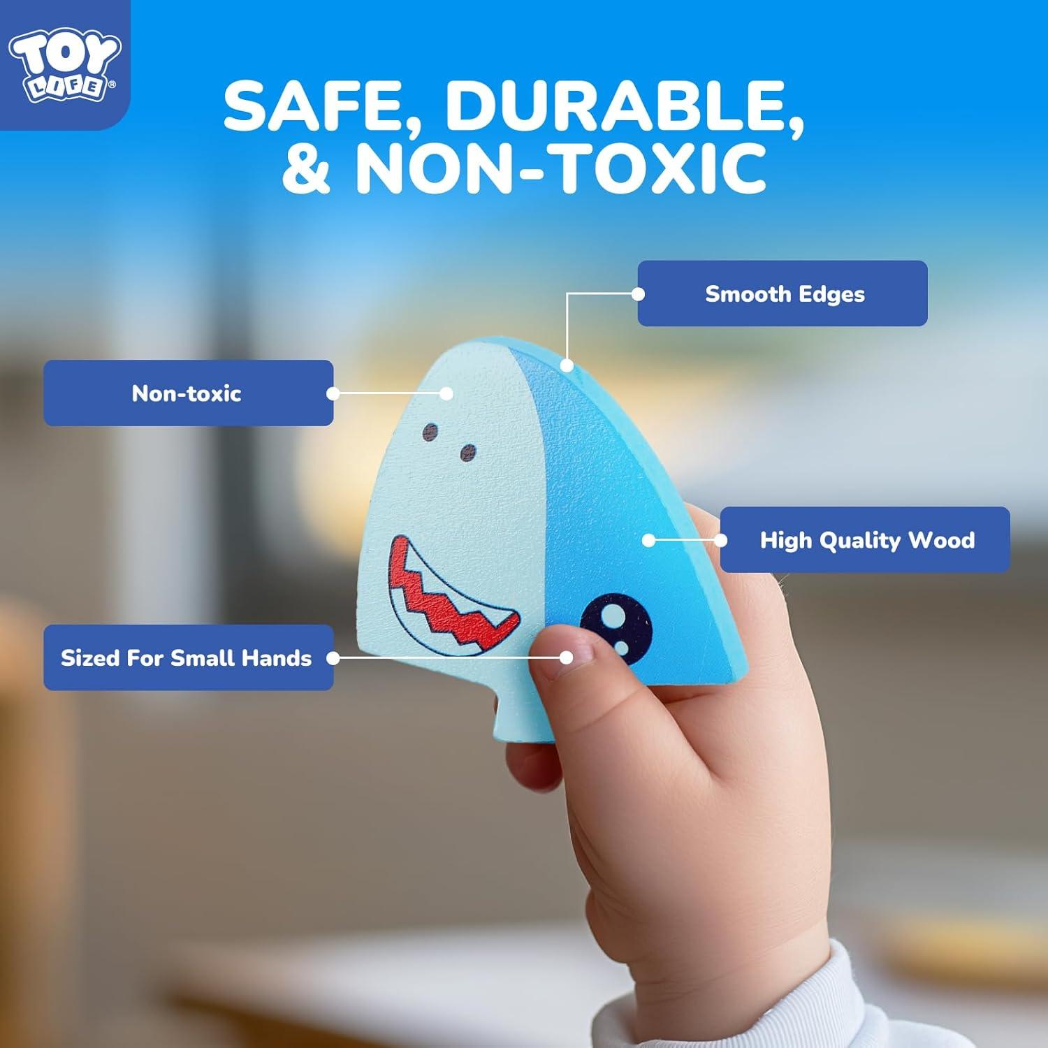 Rompecabezas de Madera TOY Life Animales Marinos 7 Piezas