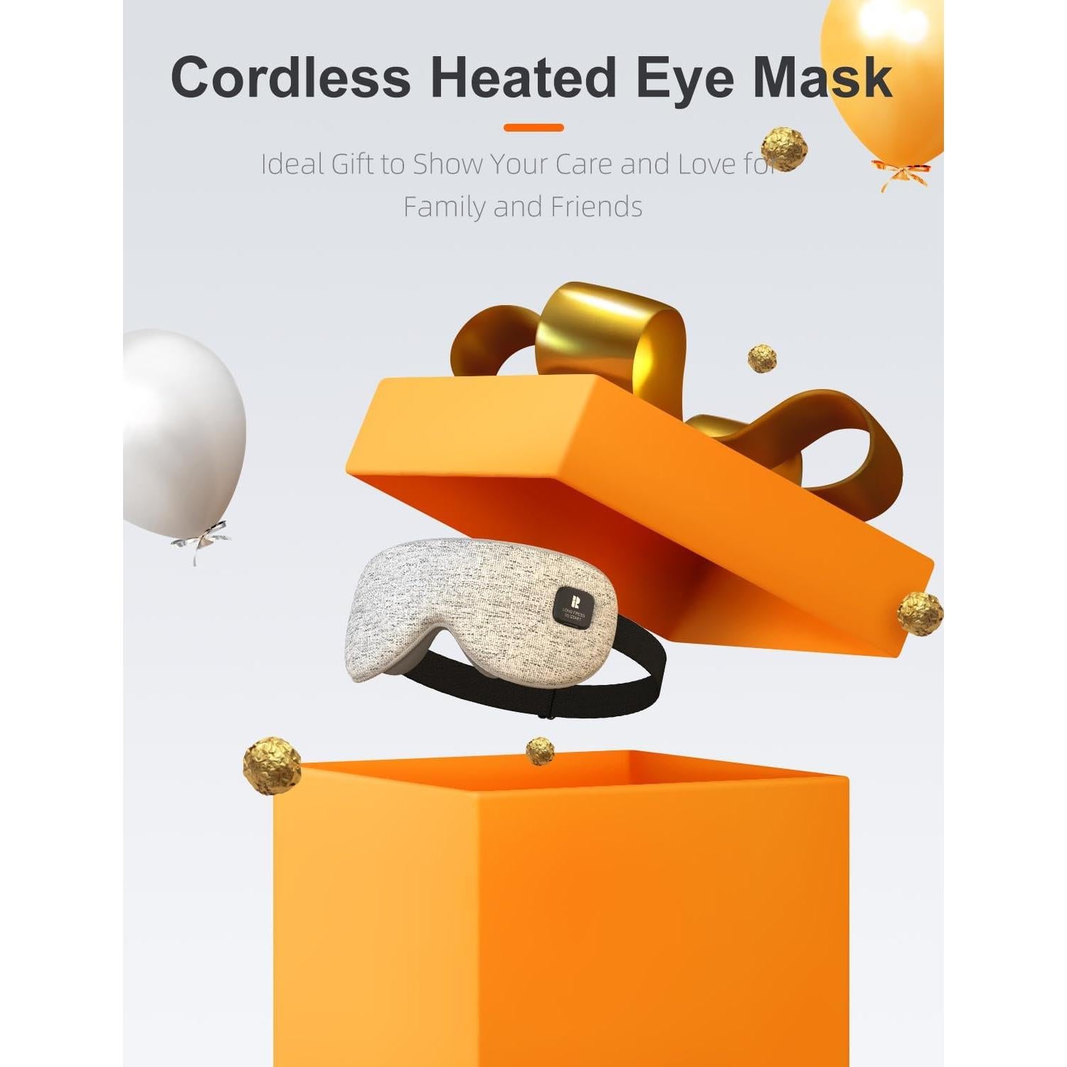 Máscara de Ojos Calentada Rythboom EM01 Inalámbrica Gris