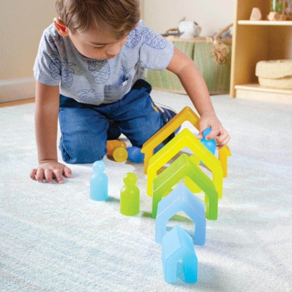 Apiladores de Descubrimiento Kaplan - Casa Natural - 5 Piezas