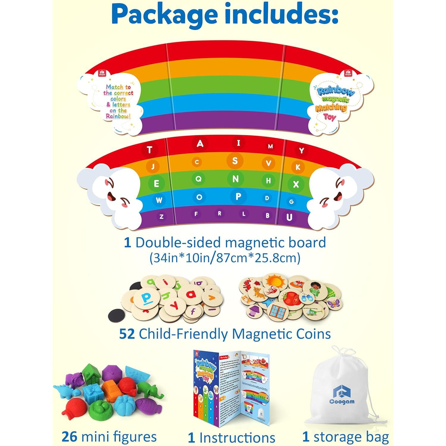 Juguete Educativo Coogam Alfabeto Arcoíris 1.21 kg 3+ Años