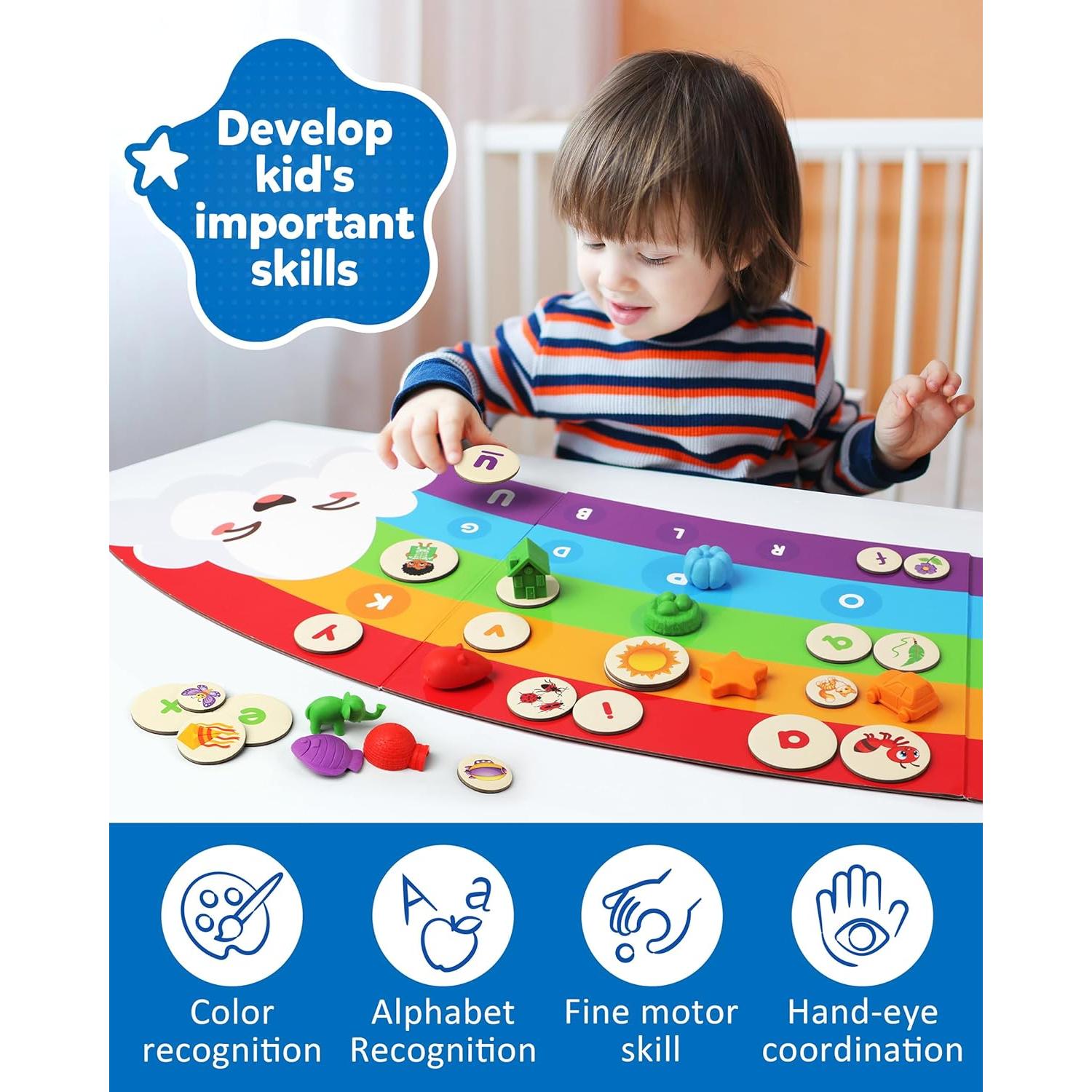 Juguete Educativo Coogam Alfabeto Arcoíris 1.21 kg 3+ Años