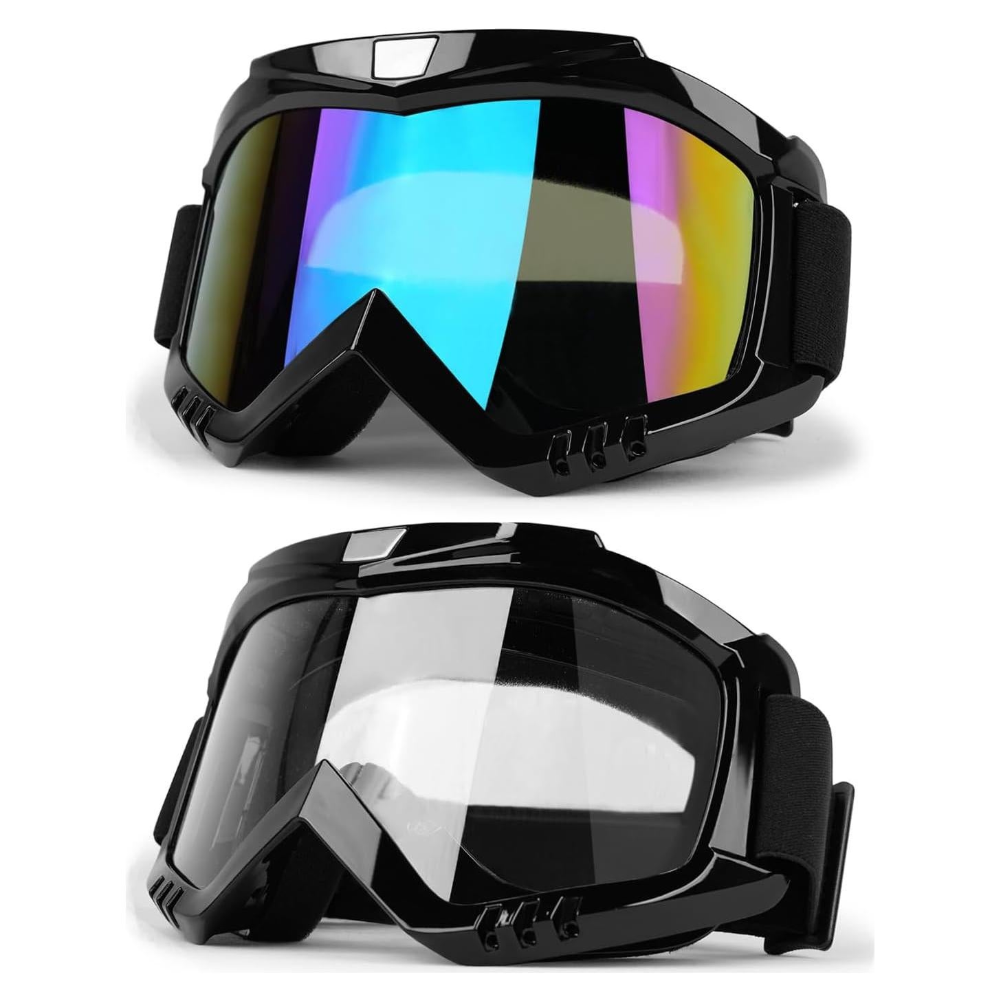 Gafas de Motocross LMAVAG 2 Pack UV400 Anti-vaho