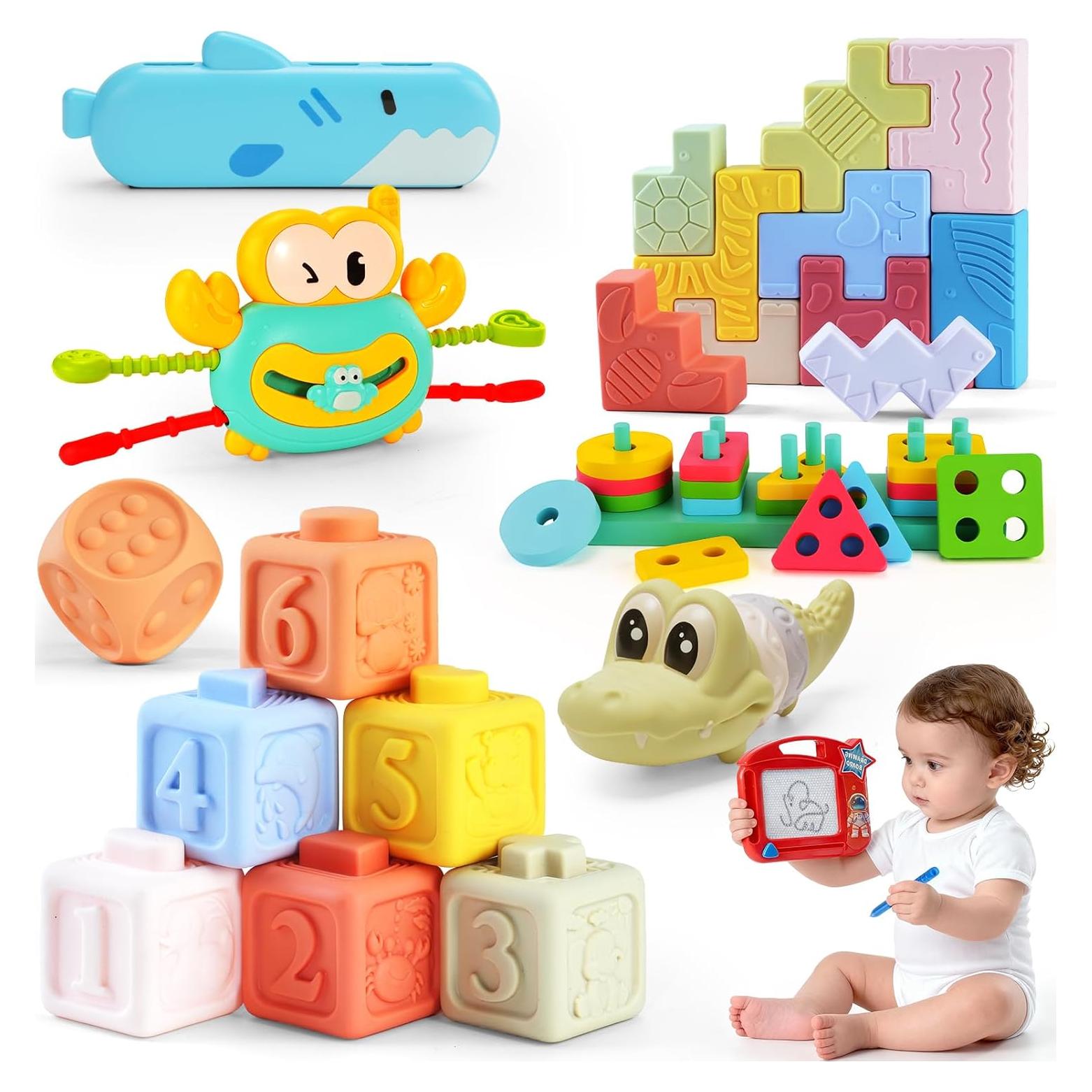 Juguetes Montessori 8 en 1 YMLGMAY para Bebés 6-12 Meses