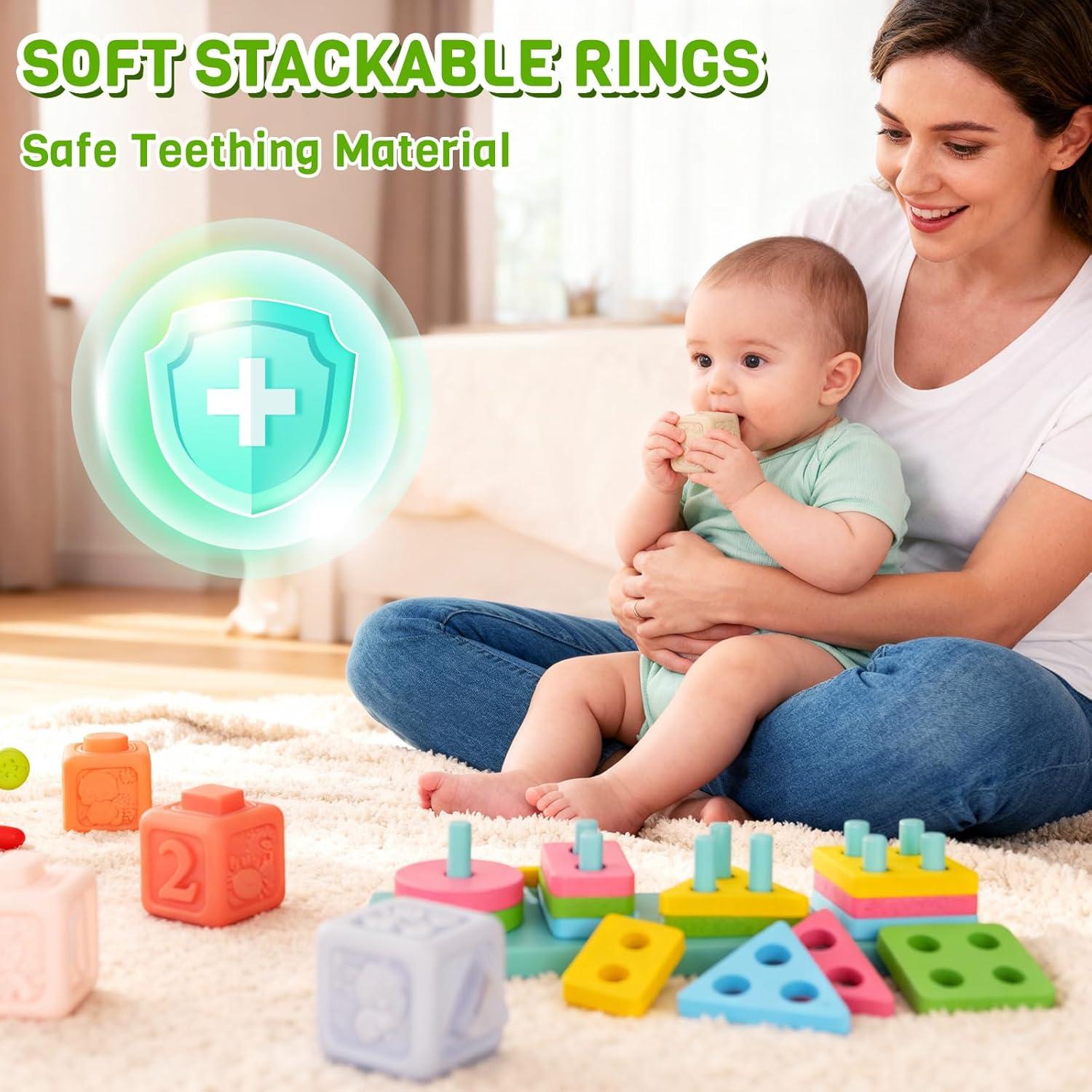 Juguetes Montessori 8 en 1 YMLGMAY para Bebés 6-12 Meses