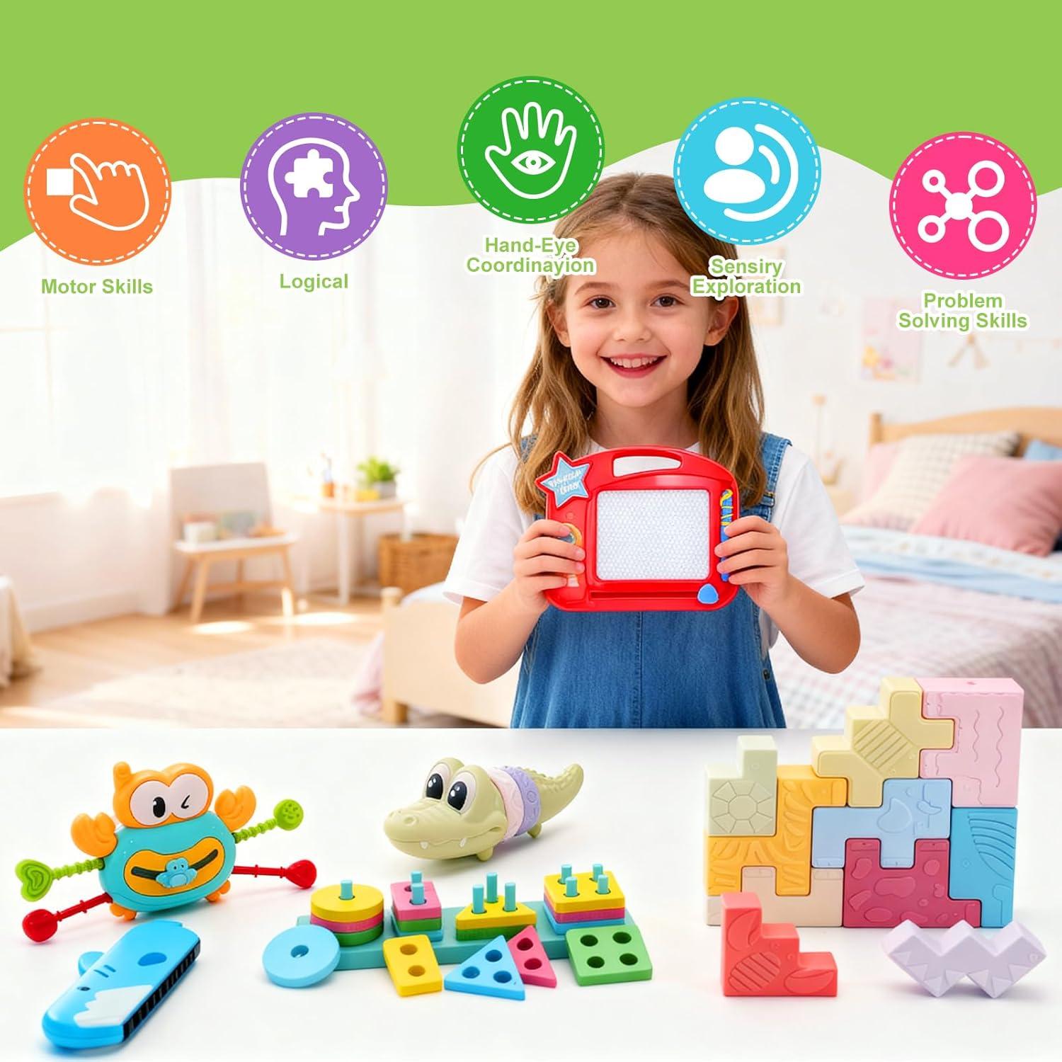 Juguetes Montessori 8 en 1 YMLGMAY para Bebés 6-12 Meses