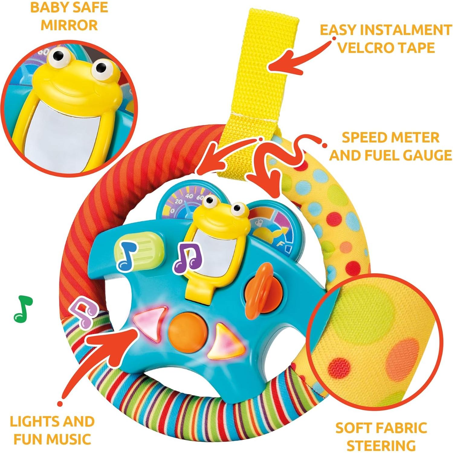 Juguete Volante KiddoLab con Música y Luces para Bebés