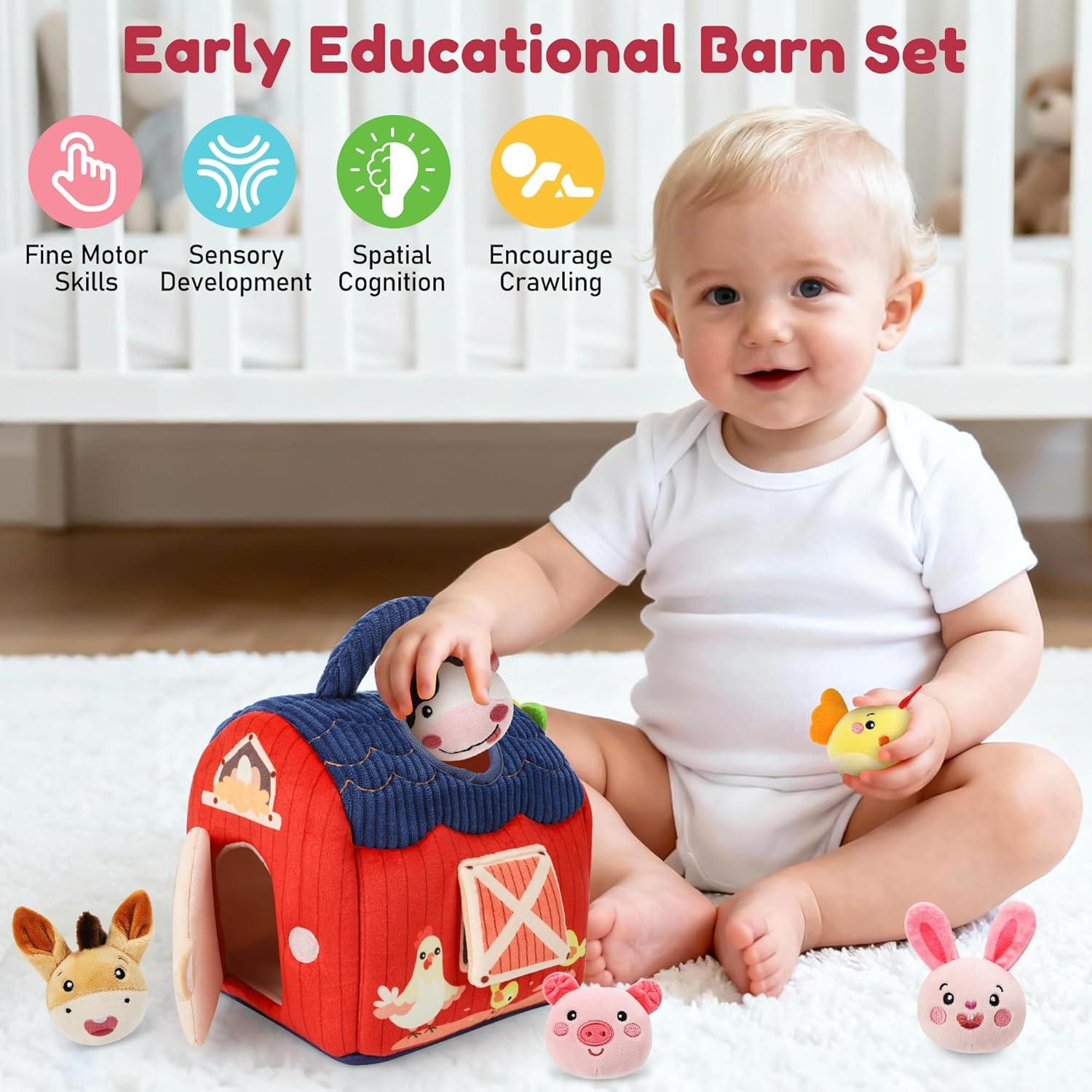 Juguete Sensorial Montessori de Granja Tohibee para Bebés