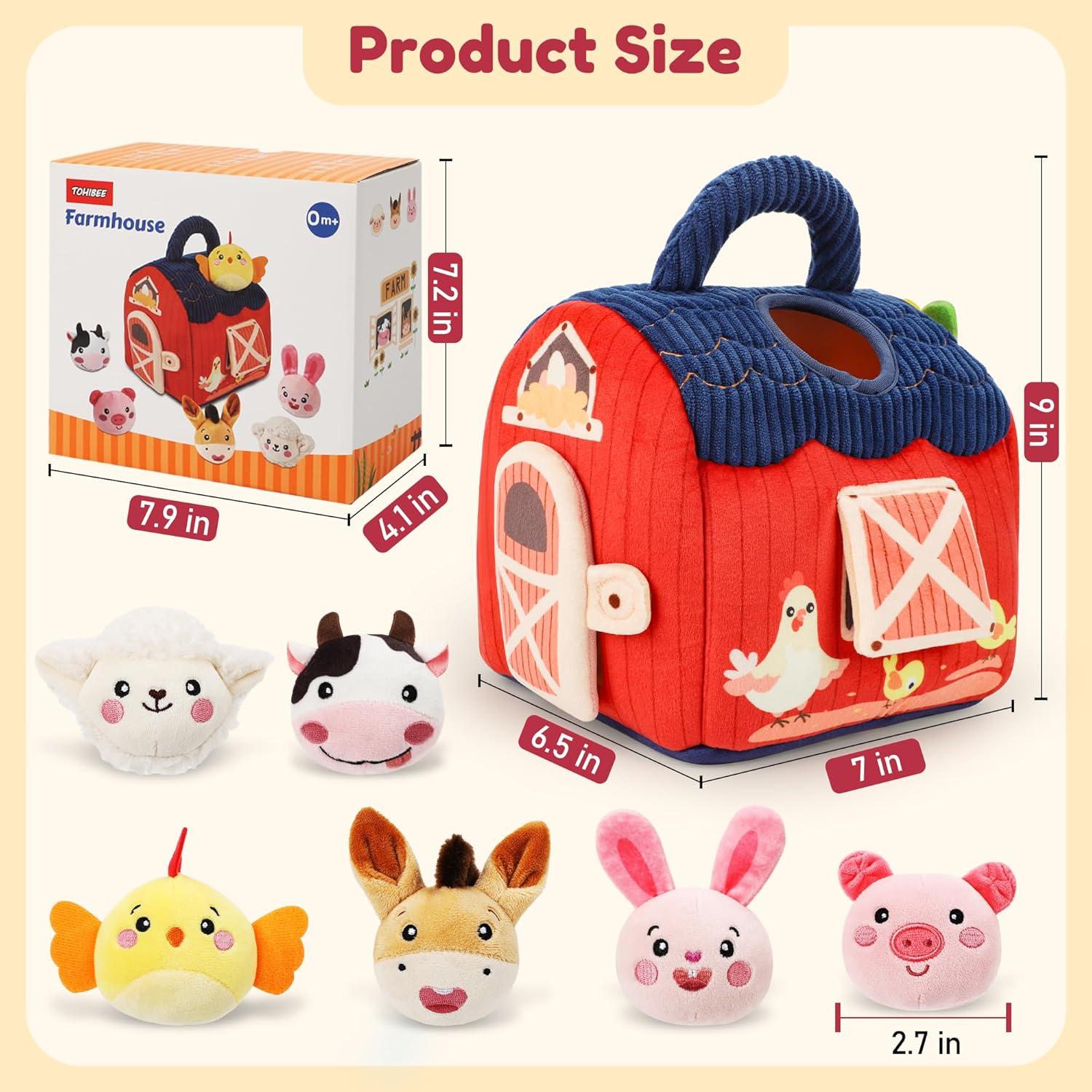 Juguete Sensorial Montessori de Granja Tohibee para Bebés