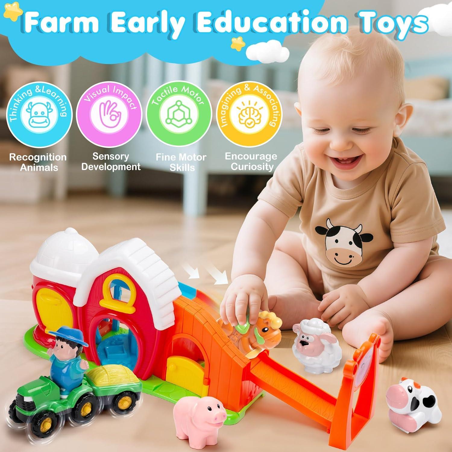 Set de Juego de Granja Officygnet con Animales y Tractor