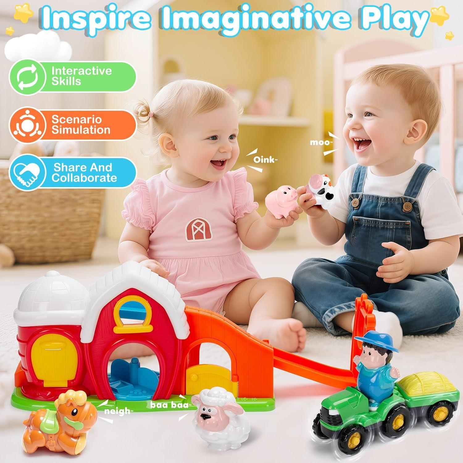 Set de Juego de Granja Officygnet con Animales y Tractor