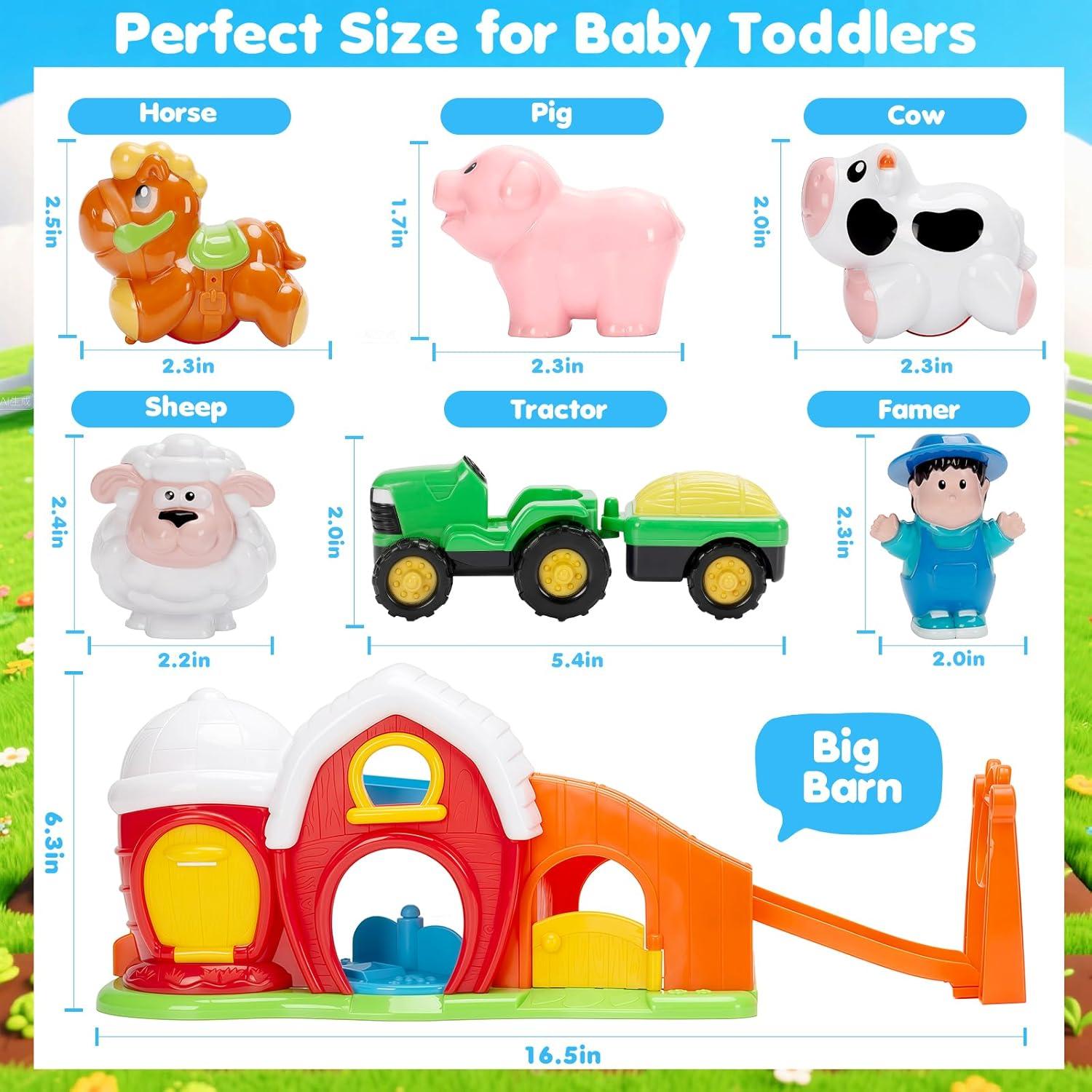 Set de Juego de Granja Officygnet con Animales y Tractor