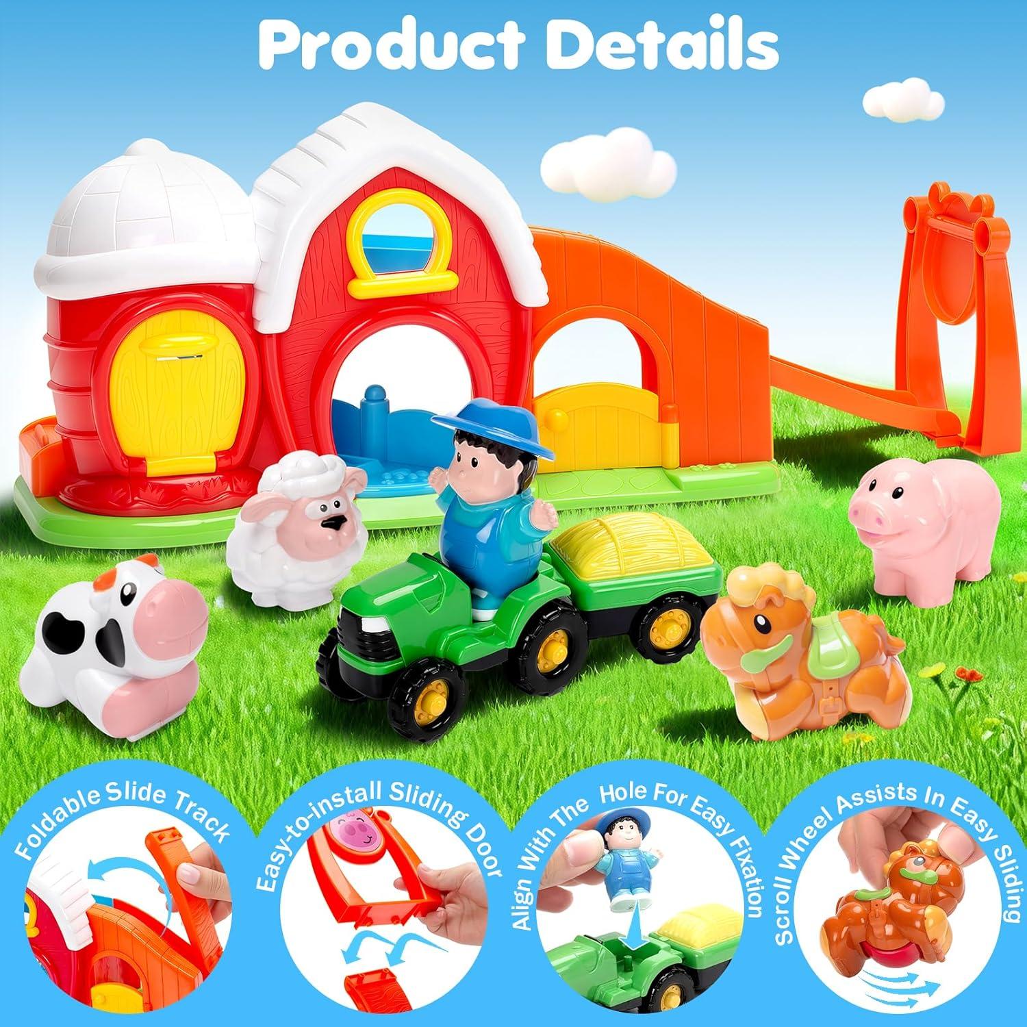 Set de Juego de Granja Officygnet con Animales y Tractor