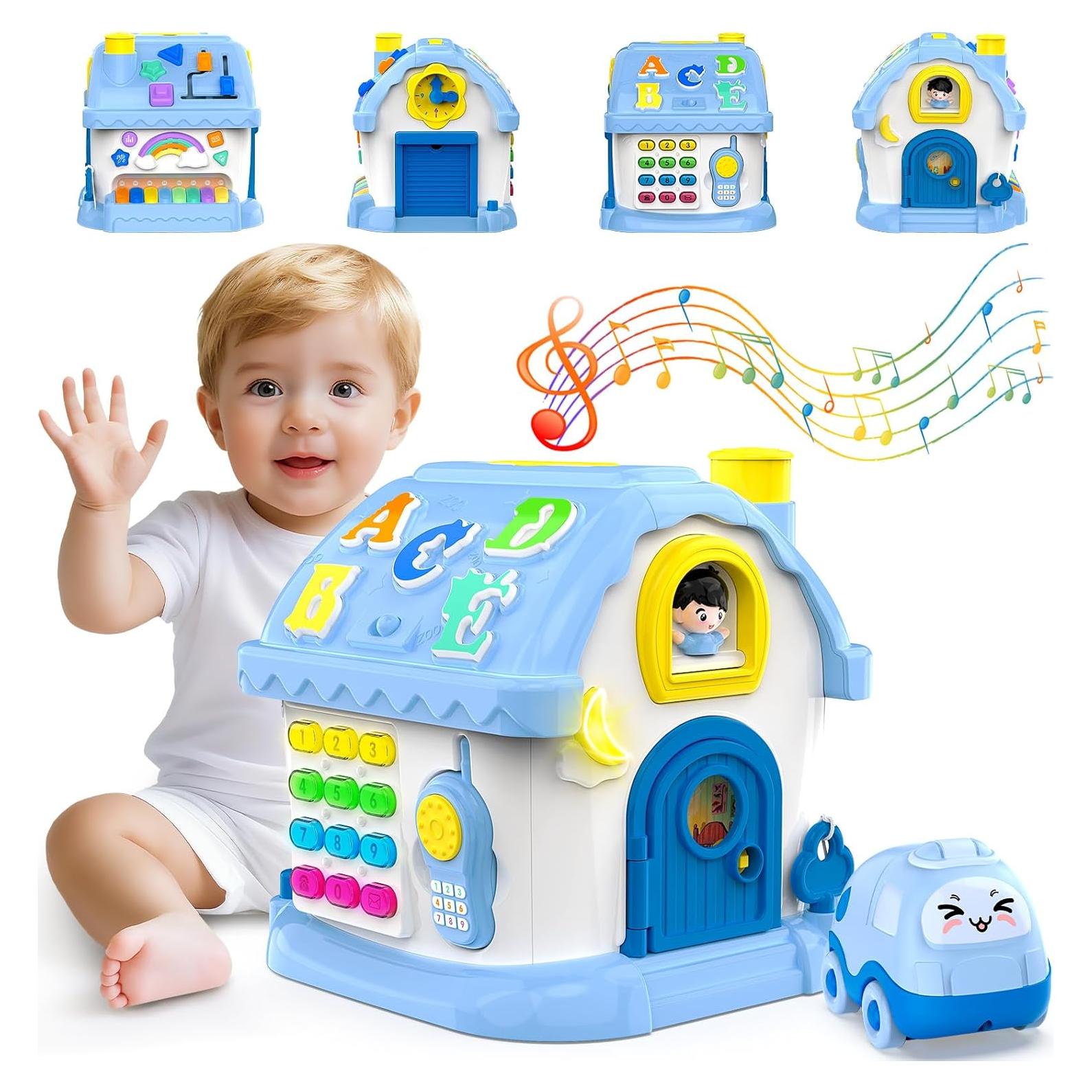 Casa Musical Montessori 12-en-1 Fidecexv Azul 1-3 Años