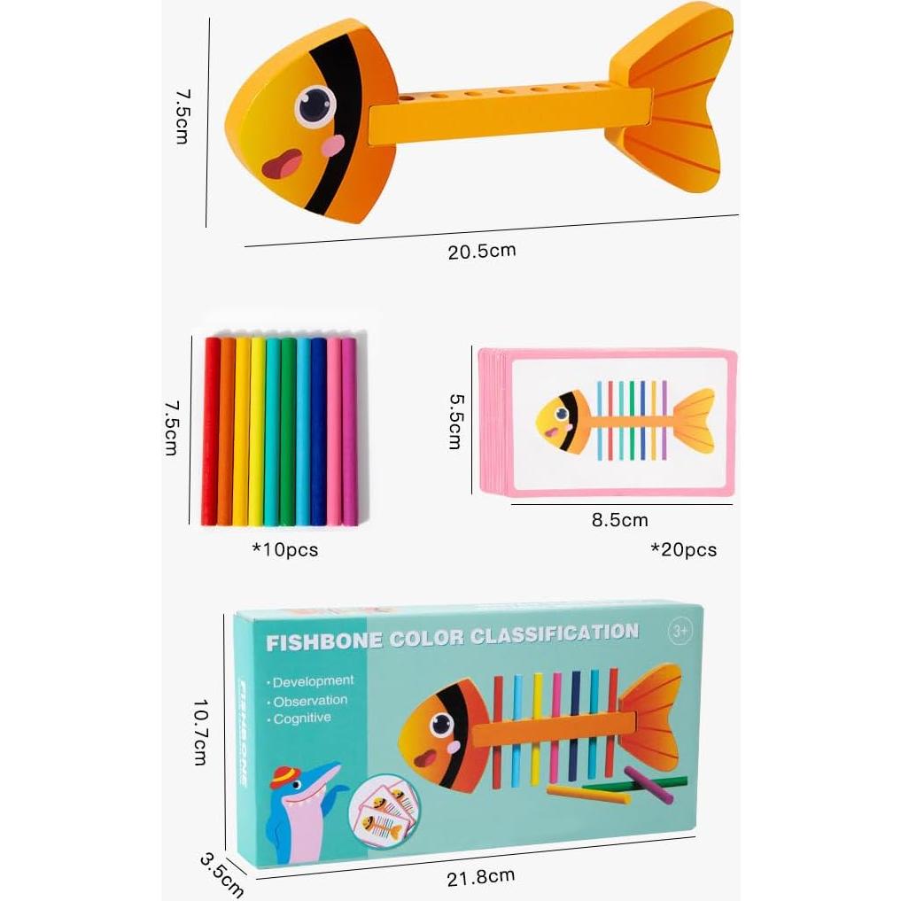 Juguete Montessori Coincidencia de Colores YX Daily 50.8x6.6cm