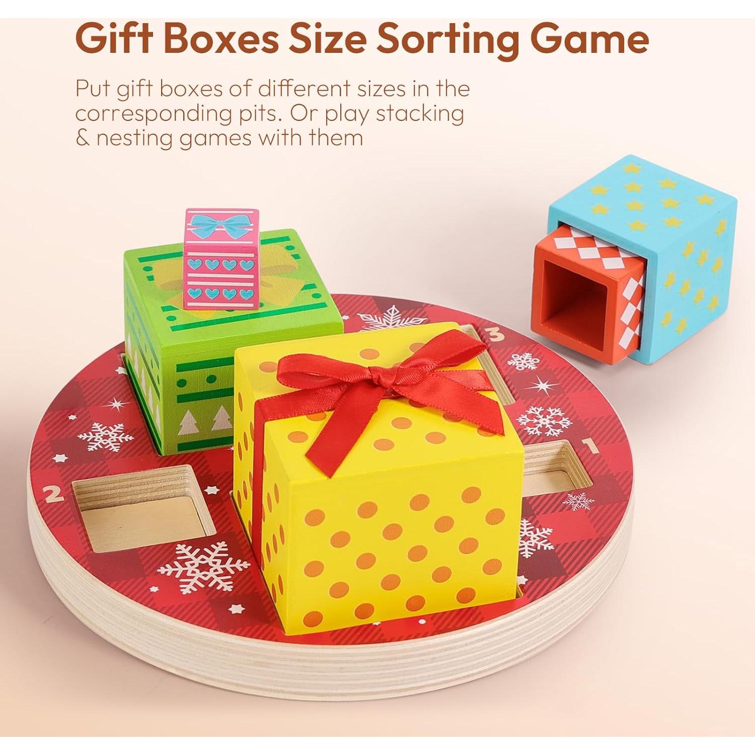 Juguete Magnético de Árbol de Navidad Woodtoe para Niños 3-6 Años