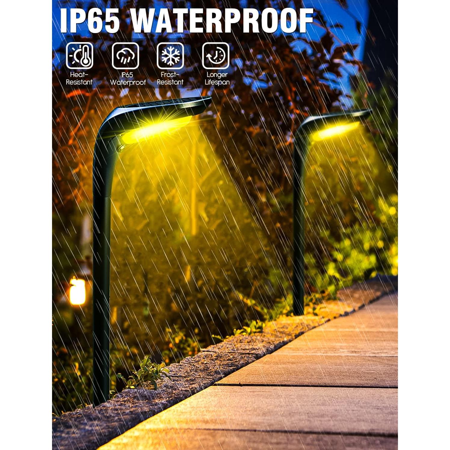 Luces de Camino Solares OSORD - Paquete de 4, 150 Lúmenes