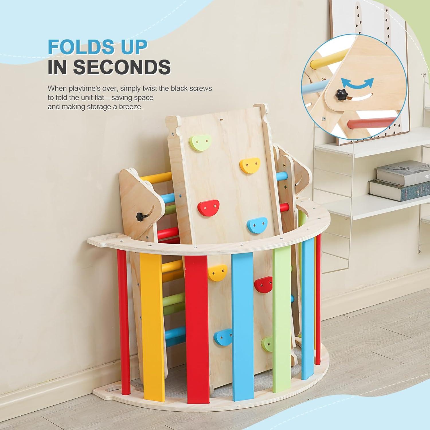 Conjunto de Escalada Pikler 7 en 1 PAPAPROUD para Niños