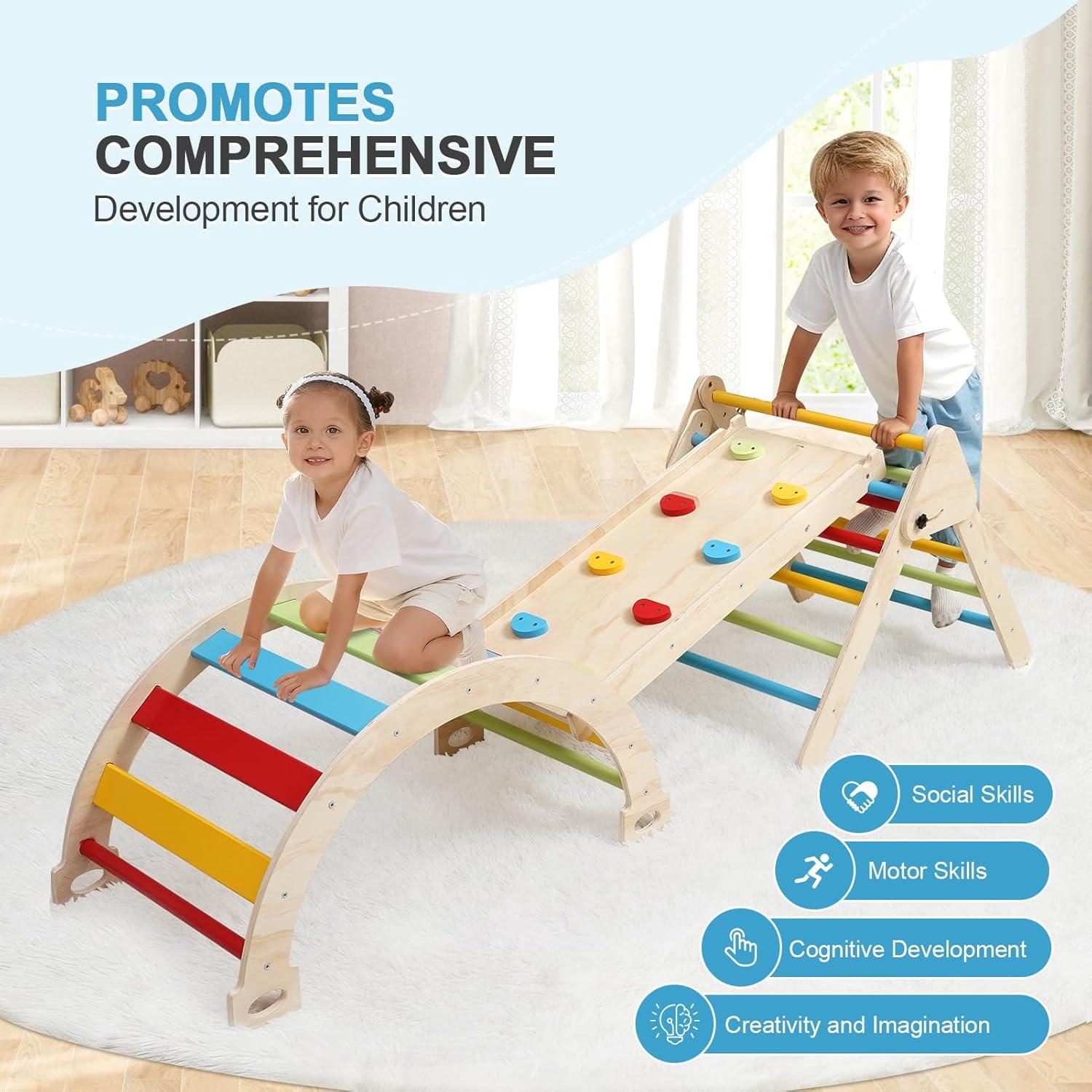 Conjunto de Escalada Pikler 7 en 1 PAPAPROUD para Niños