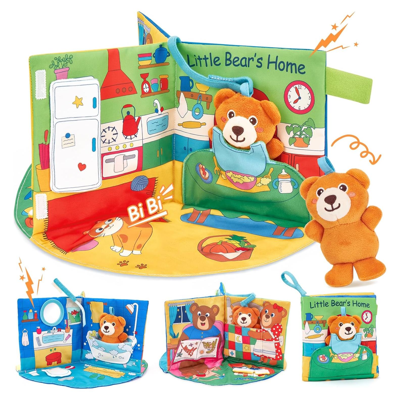 Libro de actividades interactivas Hahaland para bebés 0-1 año