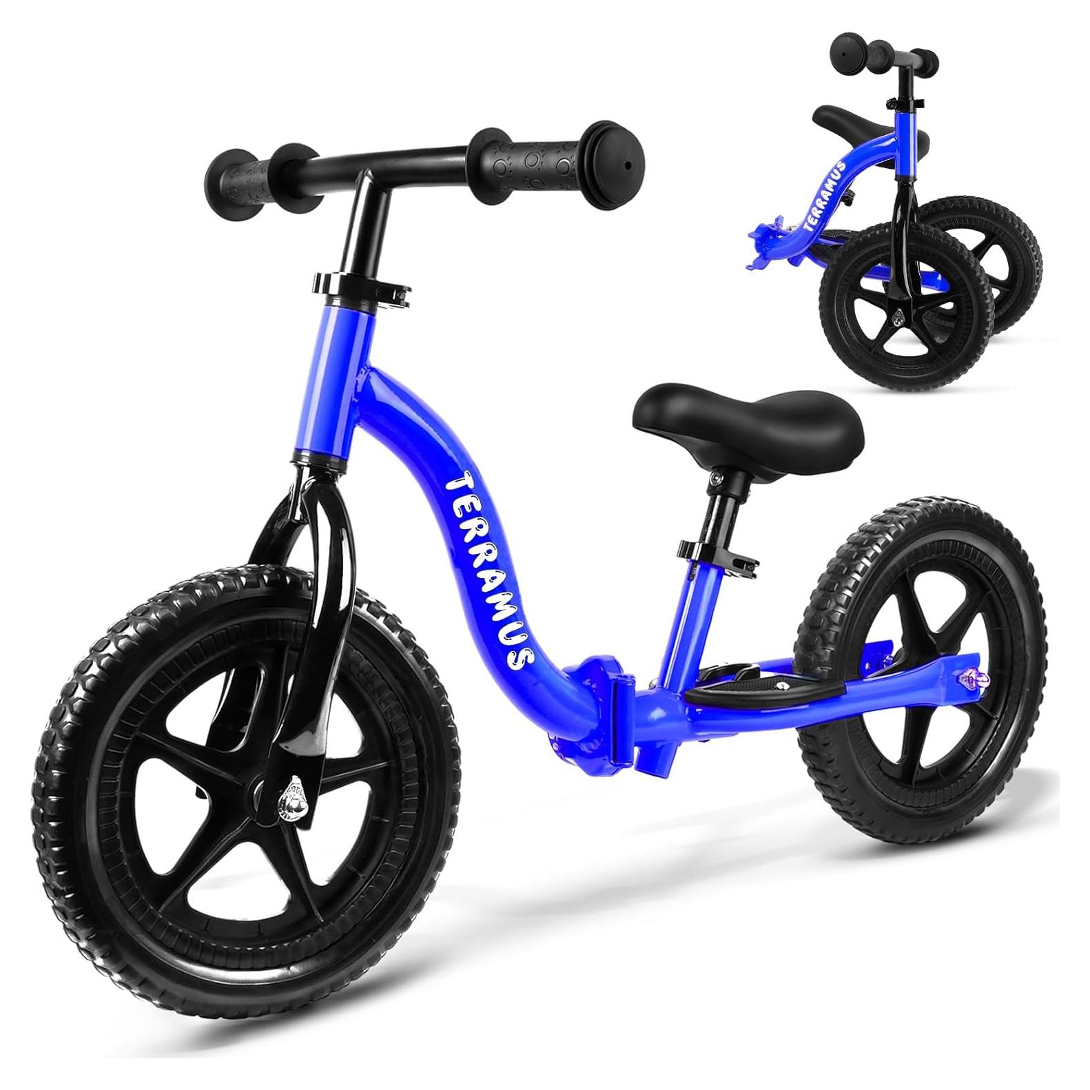Bicicleta de Equilibrio TERRAMUS 12" Azul Ajustable 2-5 Años