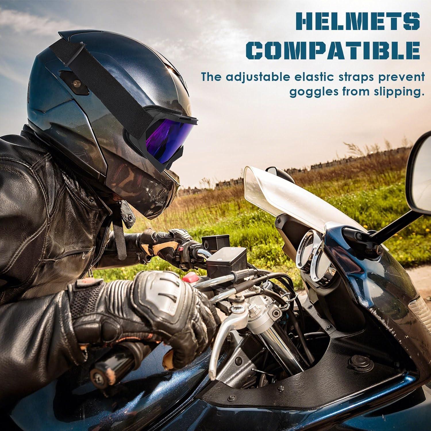 Gafas de Motocross OXG con Lentes Claros y Multicolor