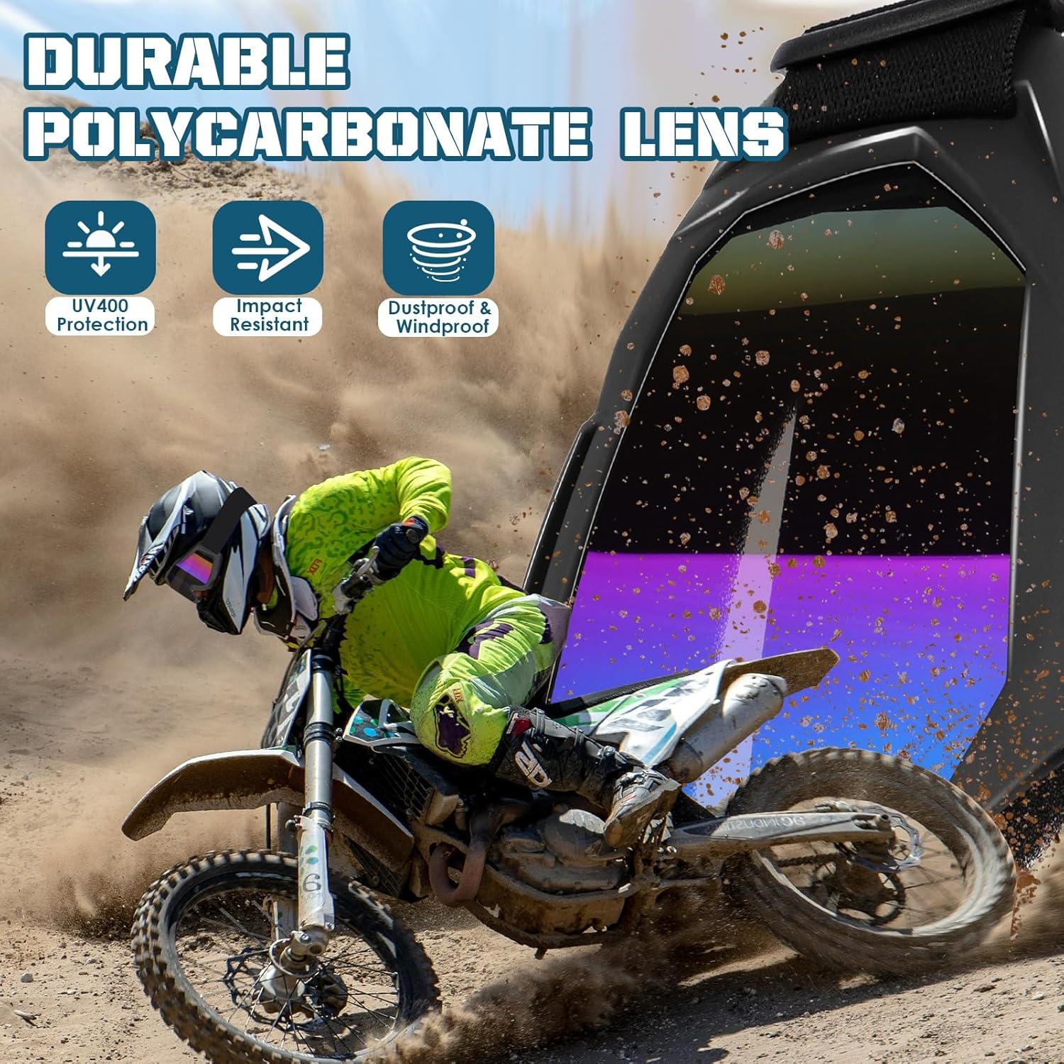 Gafas de Motocross OXG con Lentes Claros y Multicolor