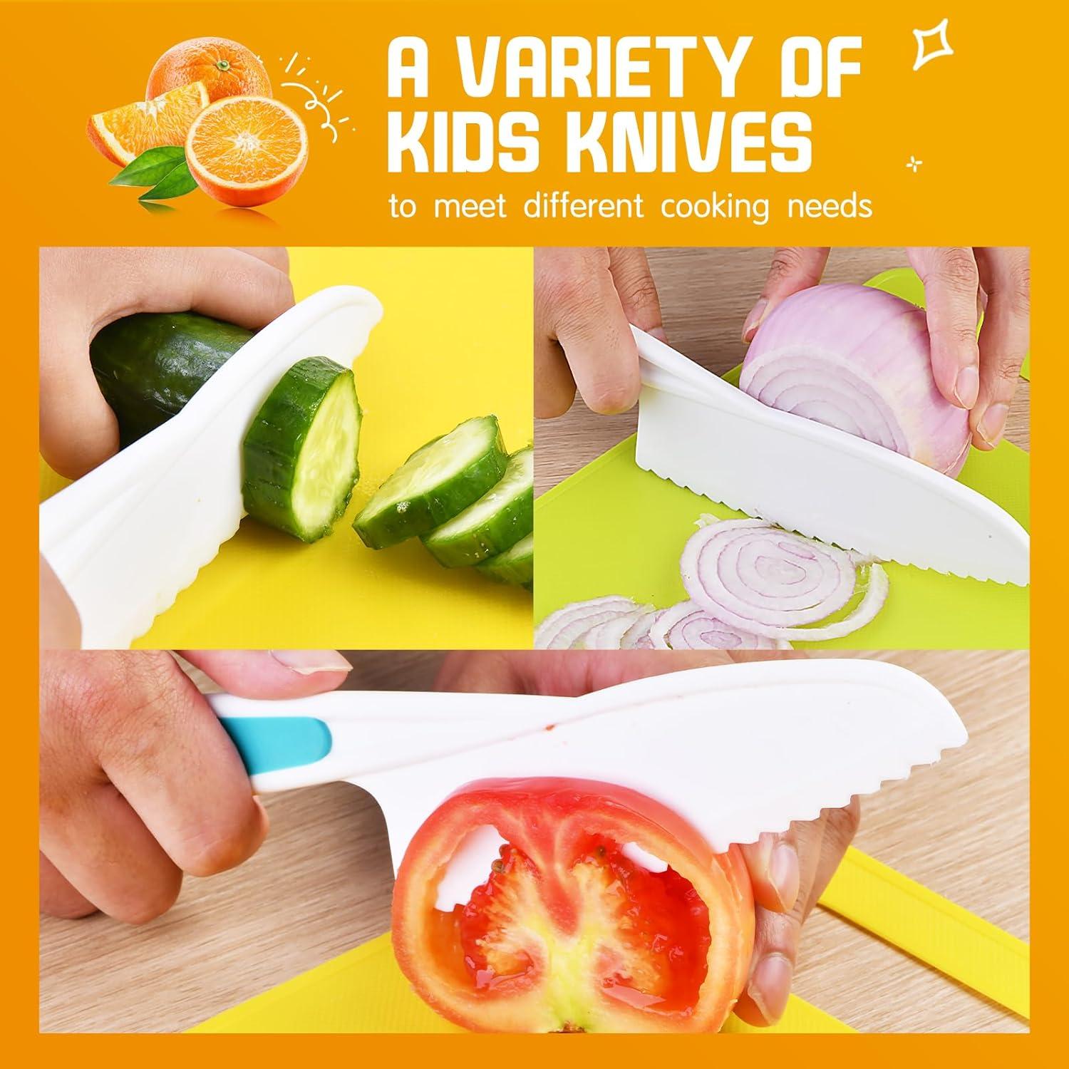 Juego de cuchillos Montessori para niños - 3 piezas seguros