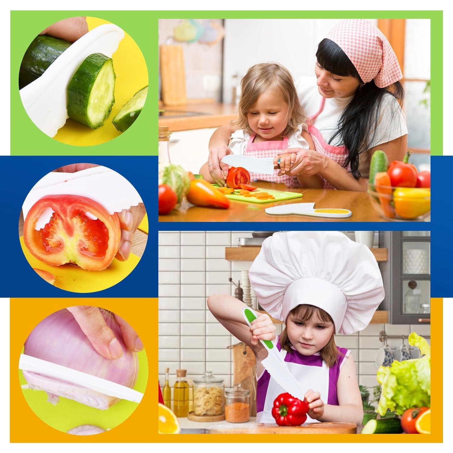 Juego de cuchillos Montessori para niños - 3 piezas seguros