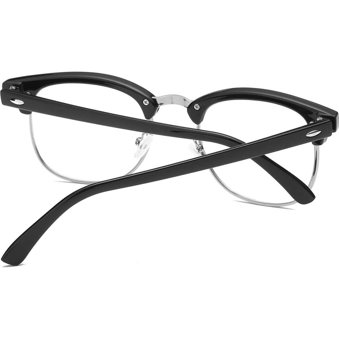 Gafas AISSWZBER Semi-Montura Vintage Lente Claro 50mm