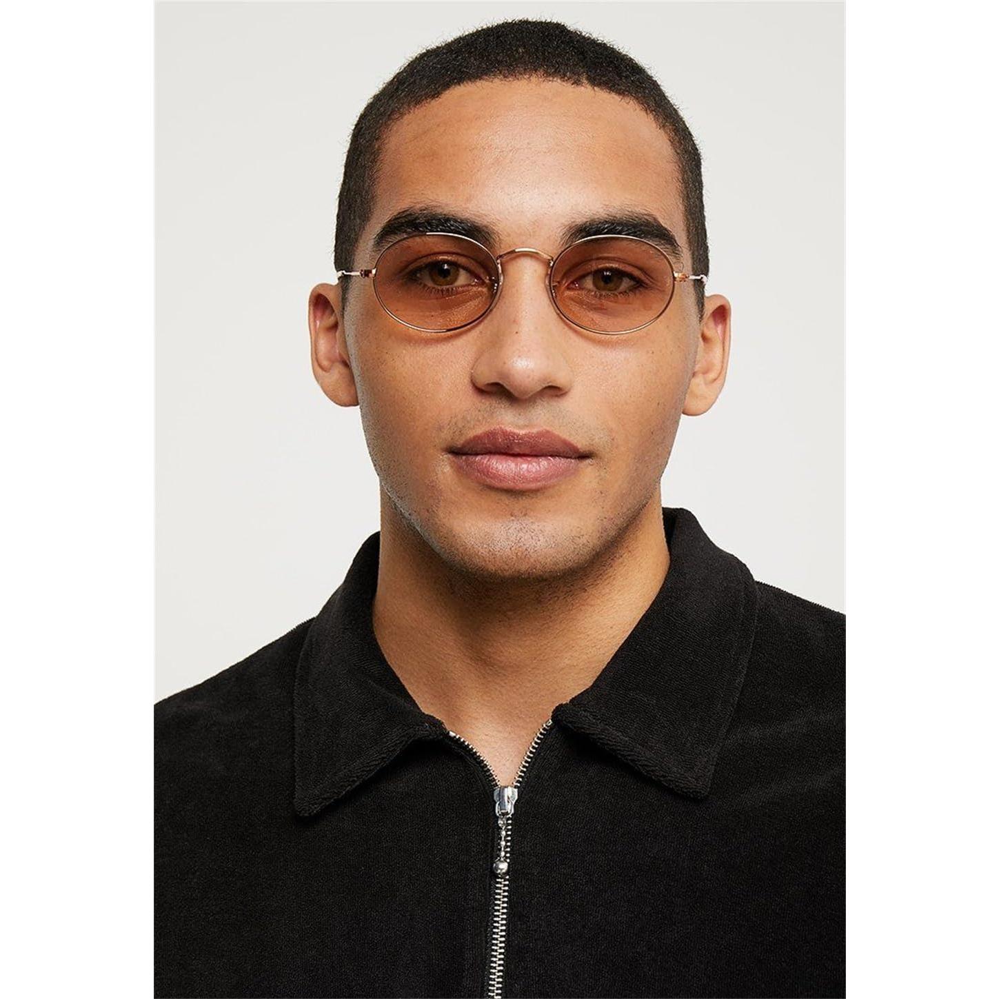 Gafas de Sol Ovaladas Vintage GIFIORE Marco Dorado