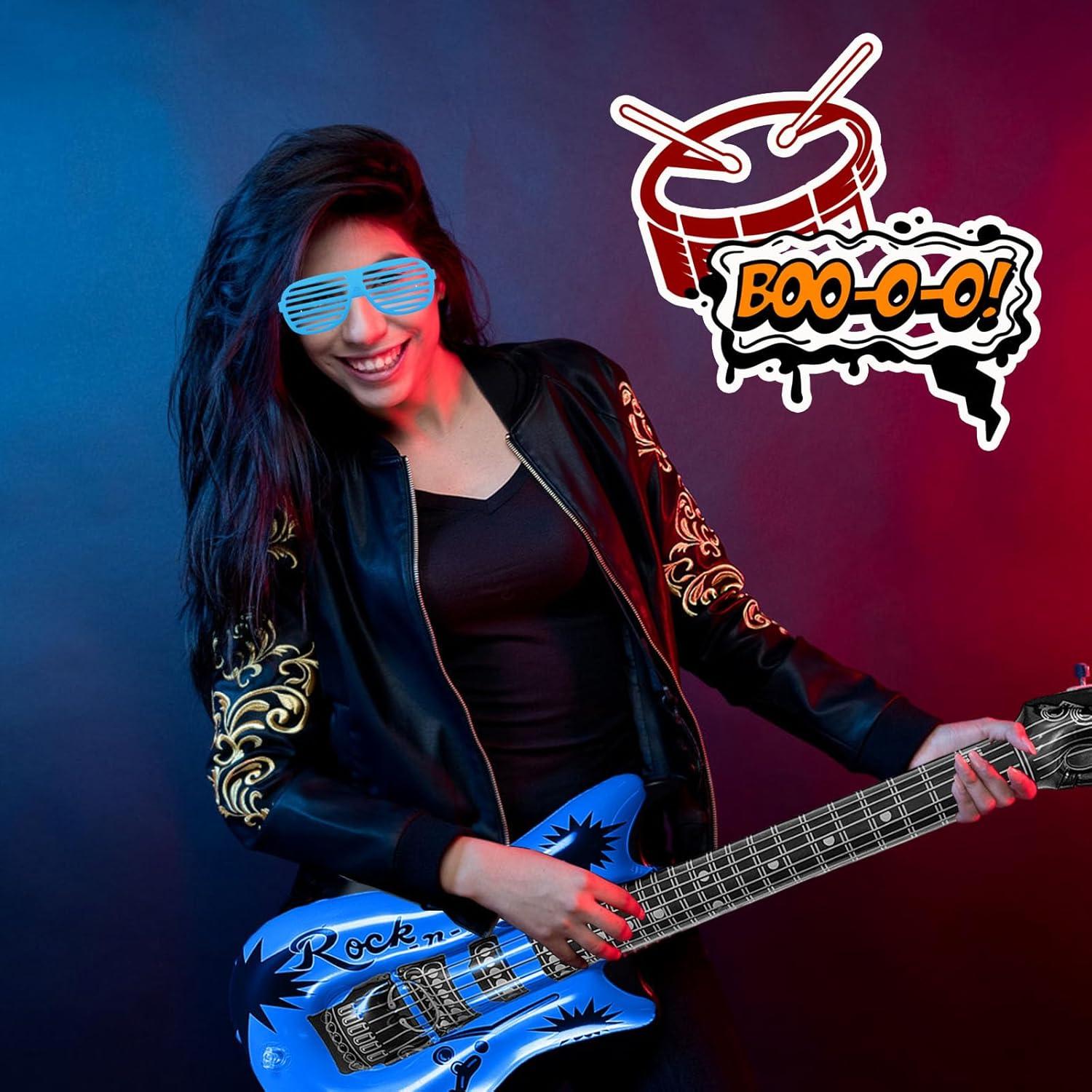 Juego de Juguetes Inflables 12 Piezas Rock Star Pynqdfu