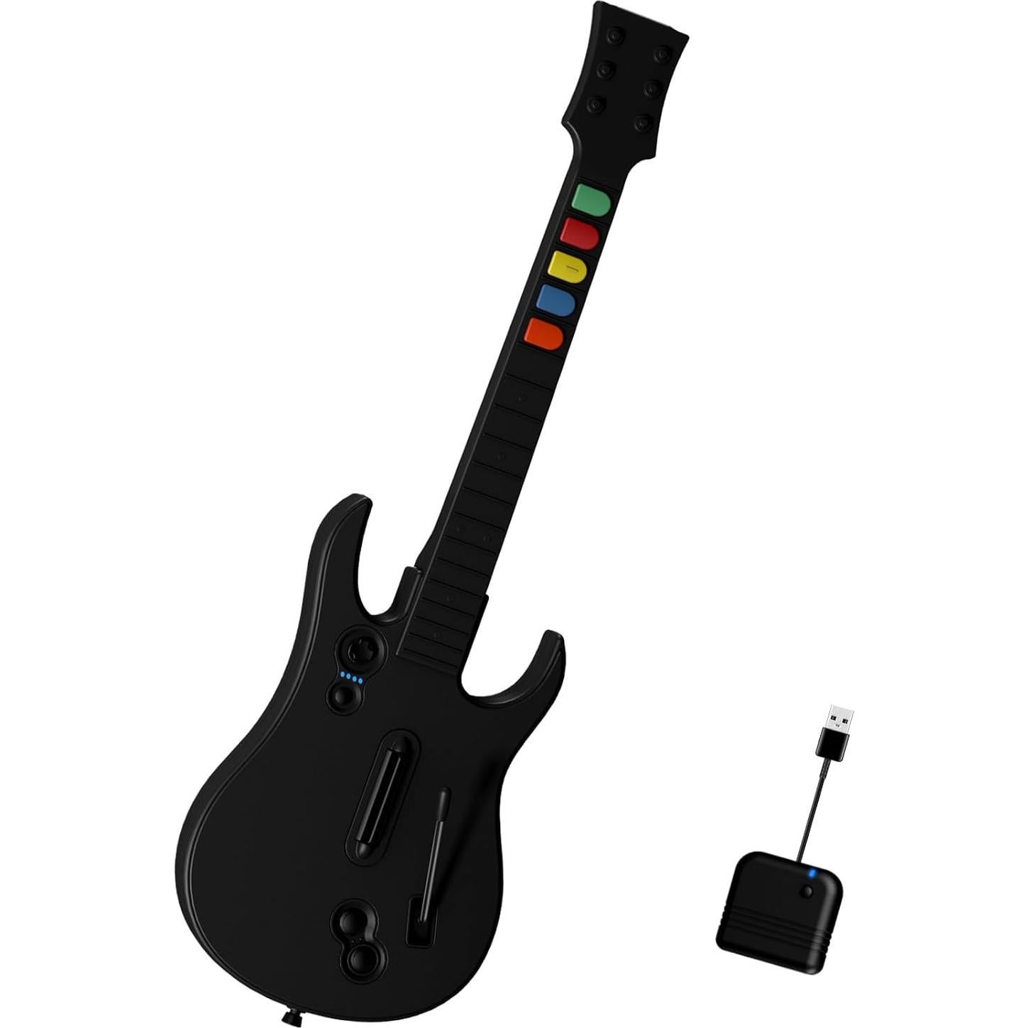 Controlador de guitarra inalámbrico NBCP para Xbox y PC - Negro