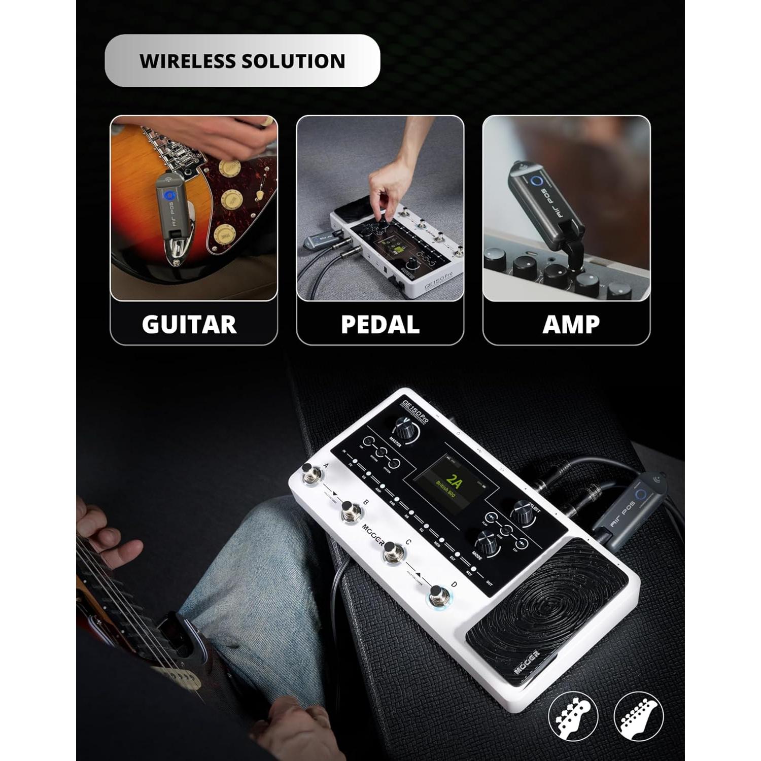 MOOER Air P05 Sistema Inalámbrico para Guitarra y Bajo