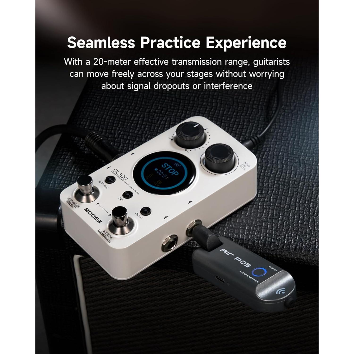 MOOER Air P05 Sistema Inalámbrico para Guitarra y Bajo