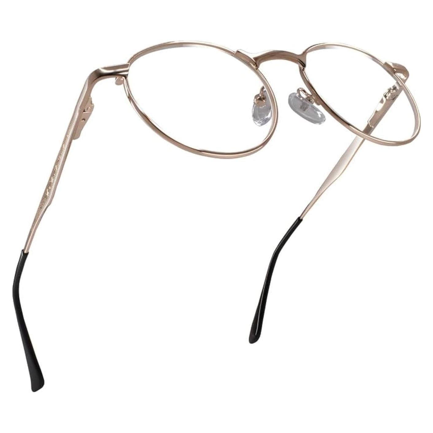 Gafas de lectura 2SeeLife doradas 1.25x estilo vintage