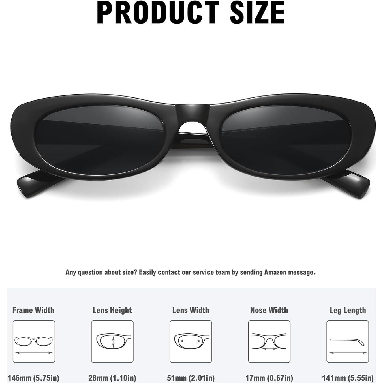 Gafas de sol ovaladas STORYCOAST retro UV400 para unisex