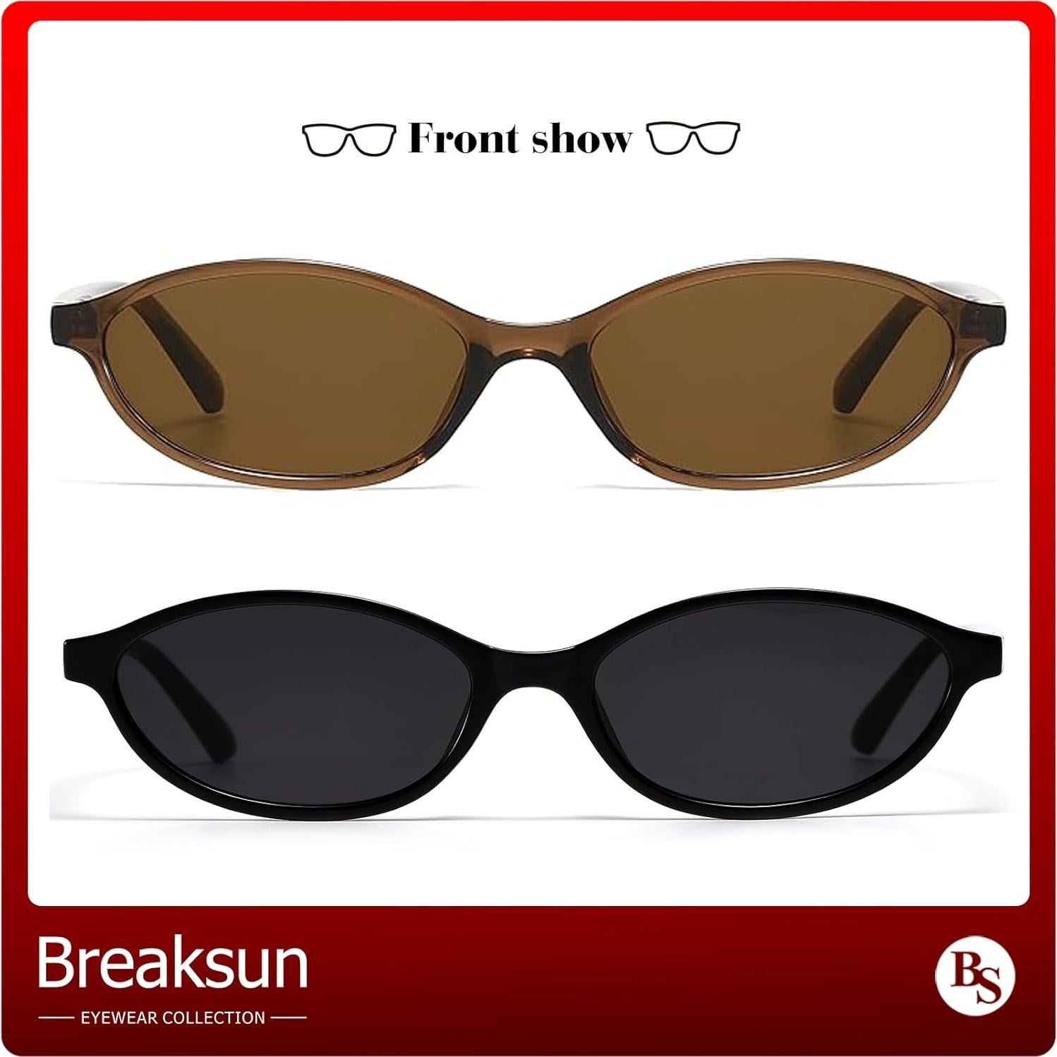 Gafas de sol ovaladas Breaksun B73 UV400 para mujeres