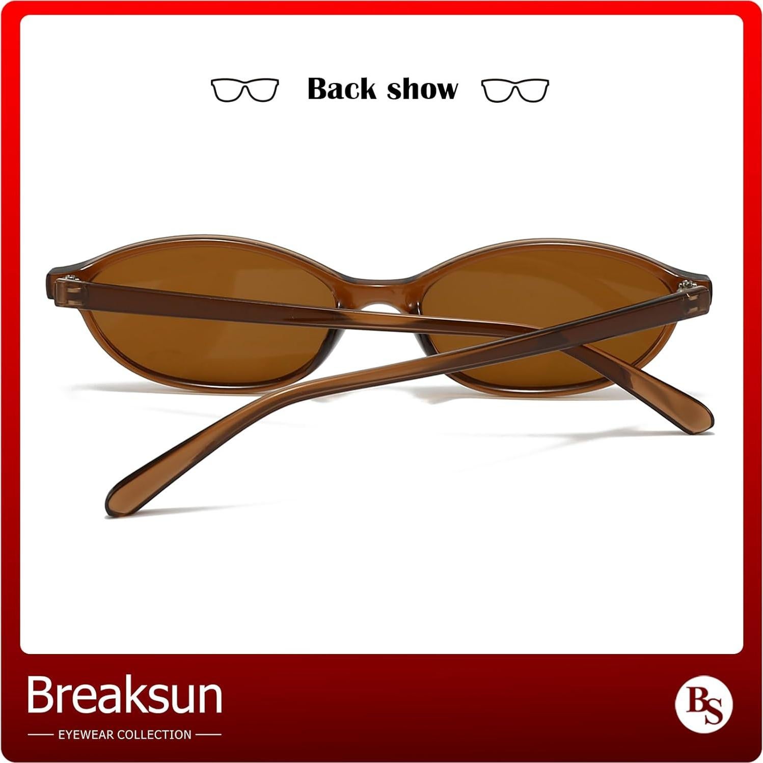Gafas de sol ovaladas Breaksun B73 UV400 para mujeres