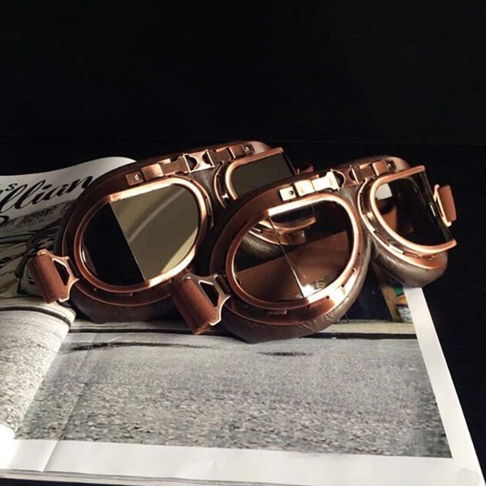 Gafas de Moto Vintage Peicees Cobre Lentes Humo