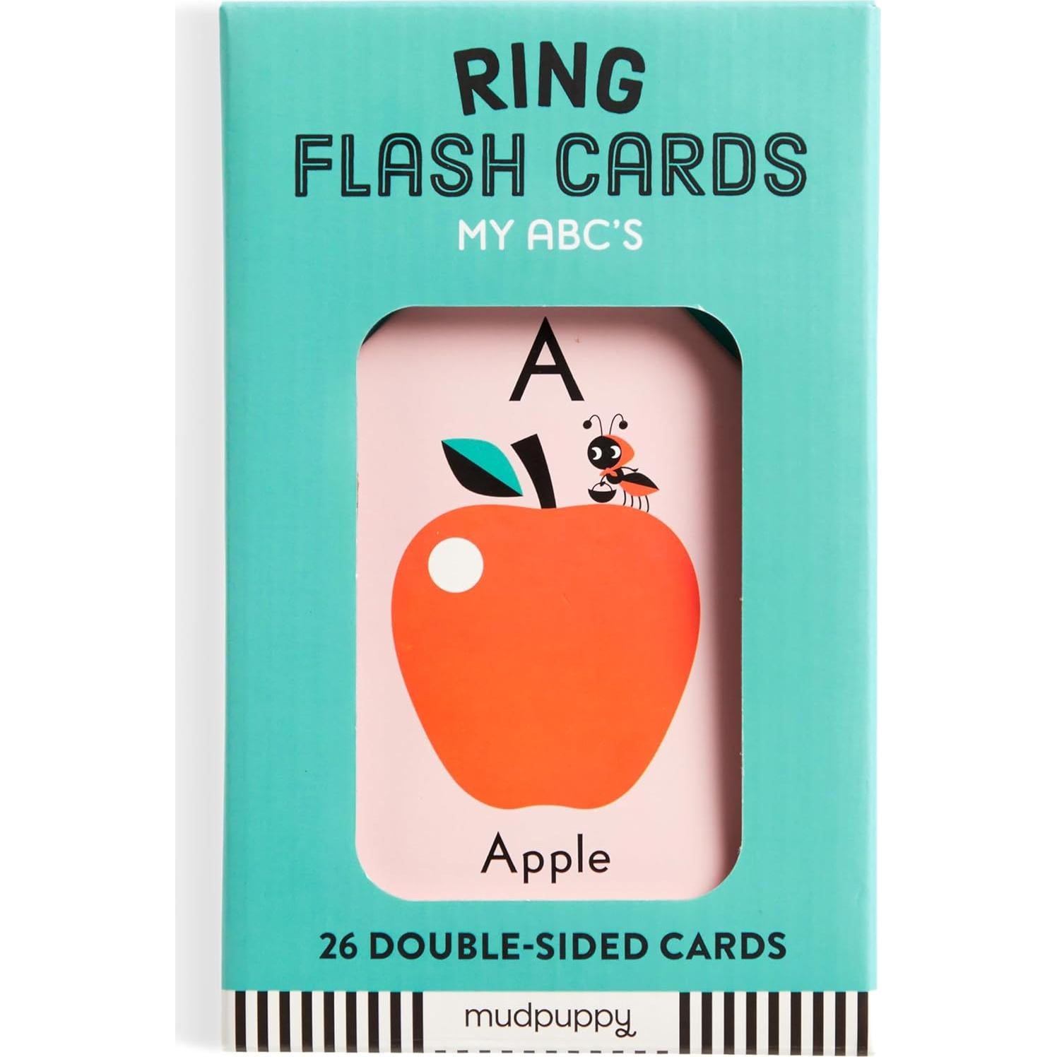 Tarjetas de Flash Mudpuppy ABCs - 26 Tarjetas Doble Cara para Niños