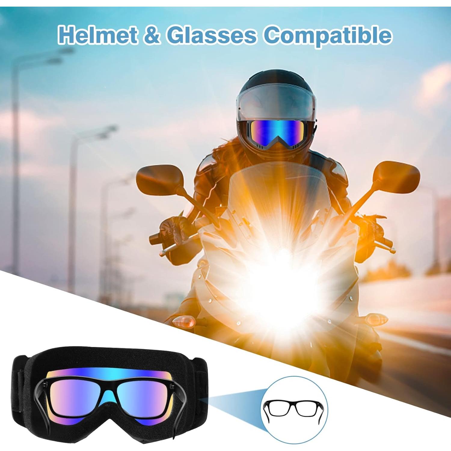 Gafas de Moto Lievermo 2 Pack - Protección UV y Viento