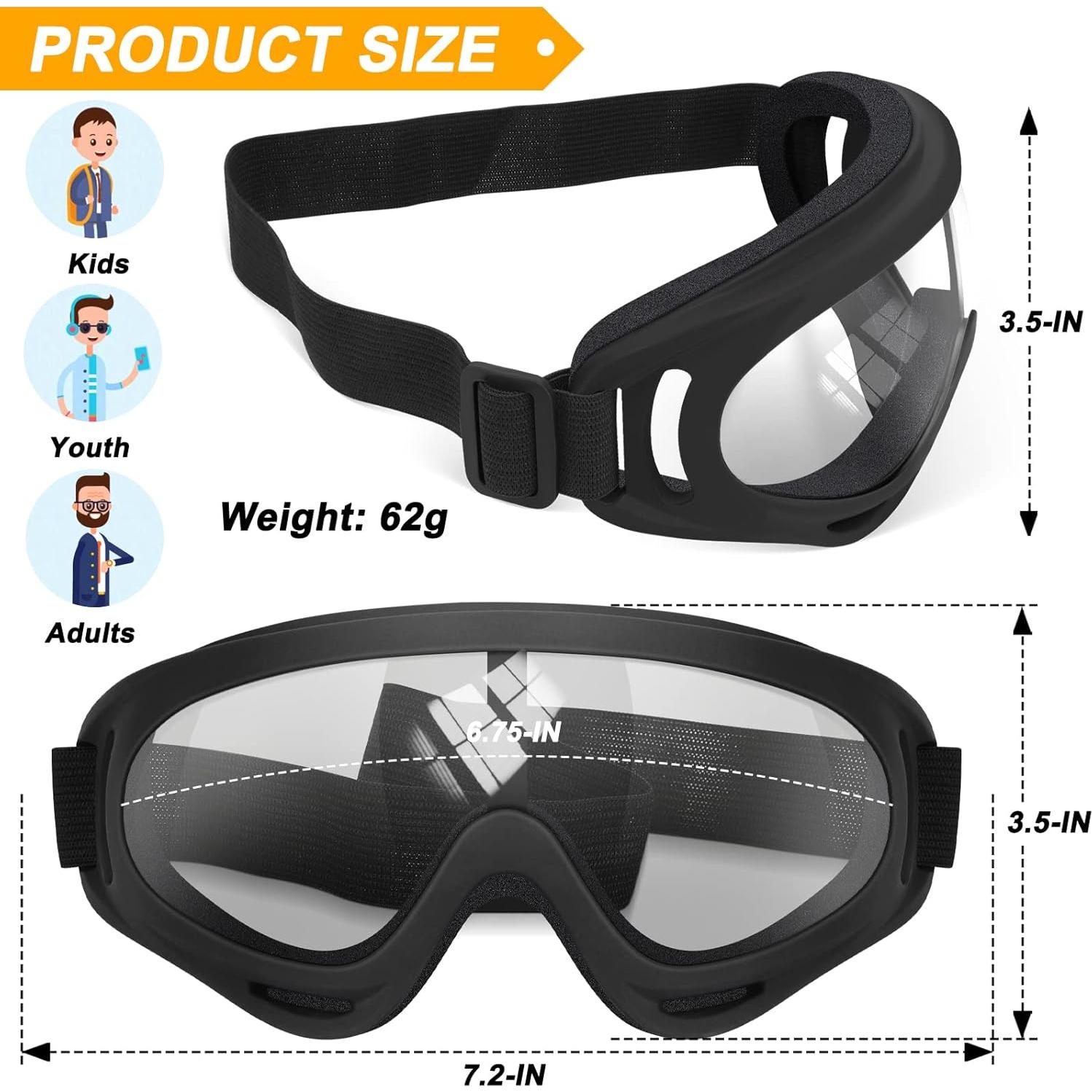 Gafas de Motocicleta OXG 2 Pares UV y Polvo para Casco