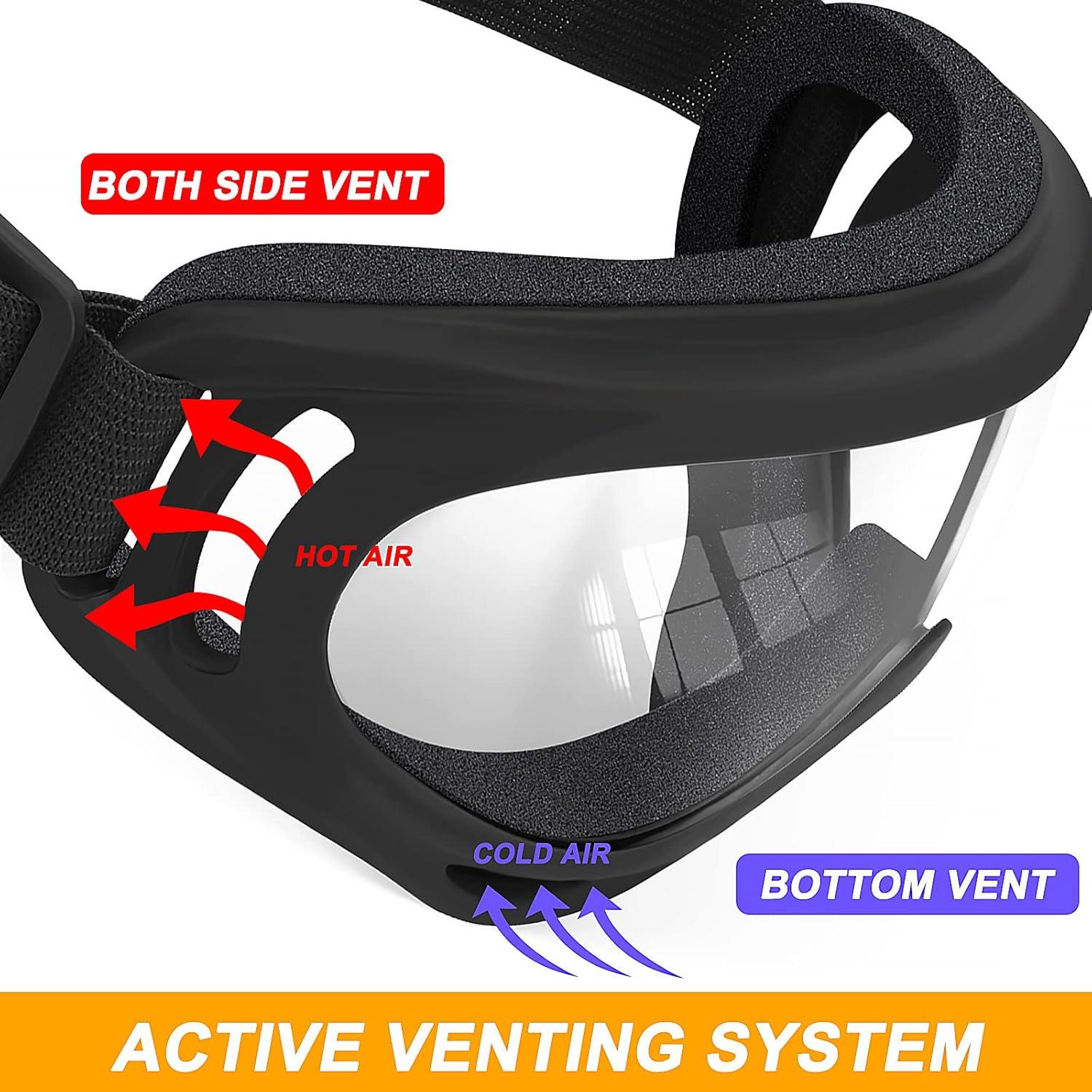 Gafas de Motocicleta OXG 2 Pares UV y Polvo para Casco